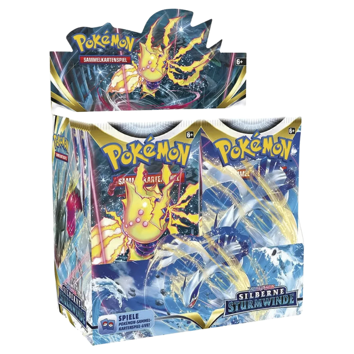 Pokémon - Schwert & Schild: Silberne Sturmwinde Booster Display - German