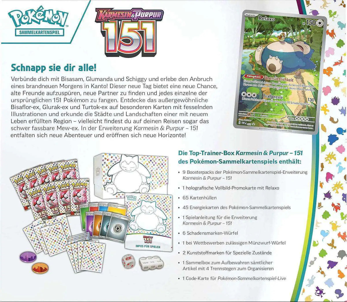 Pokémon - Karmesin & Purpur: 151 Top Trainer Box - DE