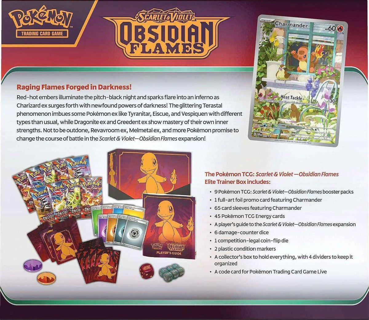 Pokémon - Scarlet & Violet: Obsidian Flammen Top Trainer Box - DE