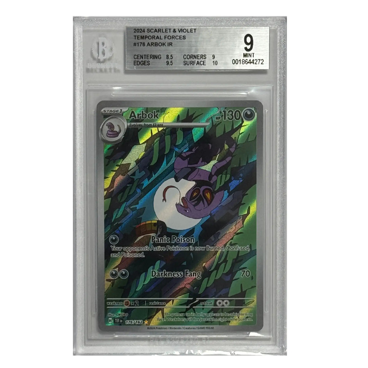 Pokémon – Arbok IR #176 (Temporal Forces) – BGS 9 MINT