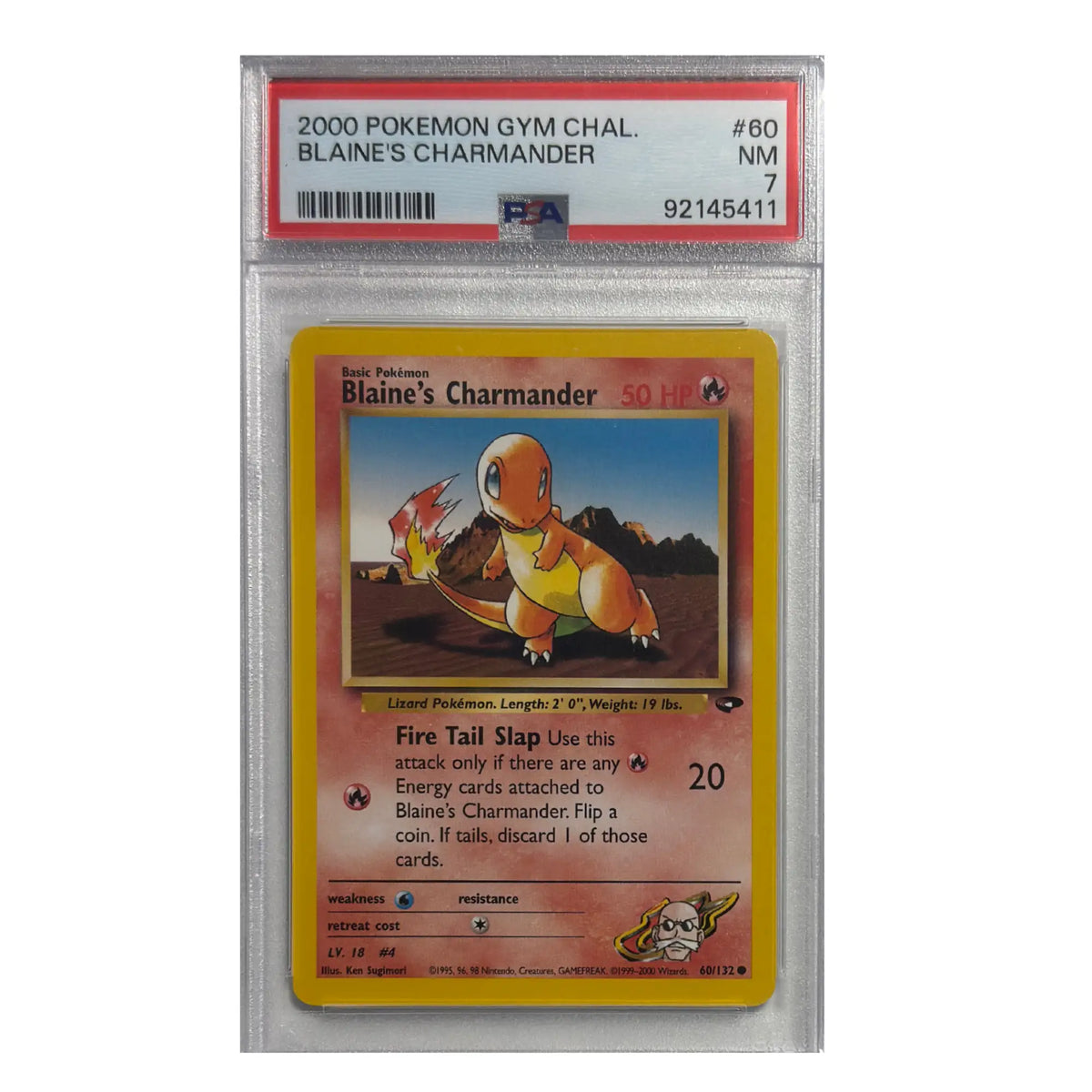 Pokémon – Blaine’s Charmander #60 (Gym Challenge, EN) – PSA 7