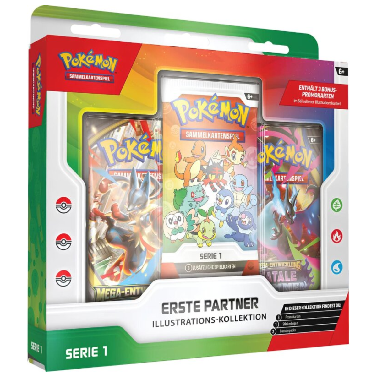 Pokémon - Erste Partner Illustration Kollektion Box Serie 1 - DE