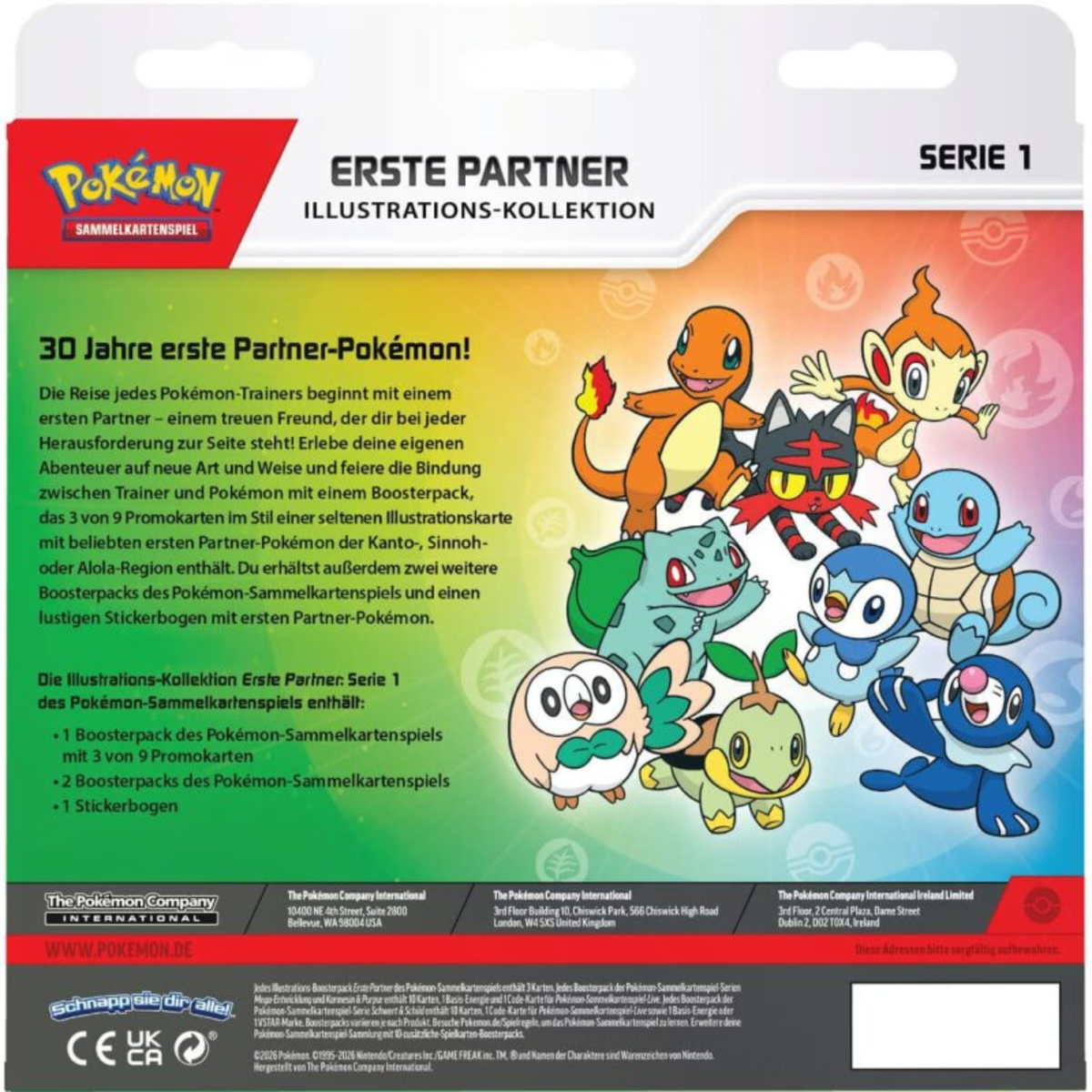 Pokémon - Erste Partner Illustration Kollektion Box Serie 1 - DE