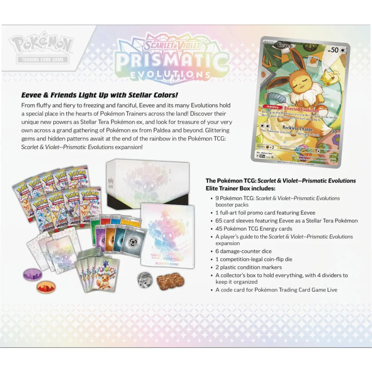 Pokémon - Scarlet & Violet: Prismatic Evolutions Elite Trainer Box - EN