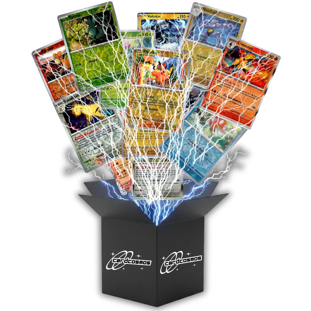 Pokémon Holo Karten Set Deutsch – 100 Holo & Reverse Holo Karten + 100 Kartenhüllen