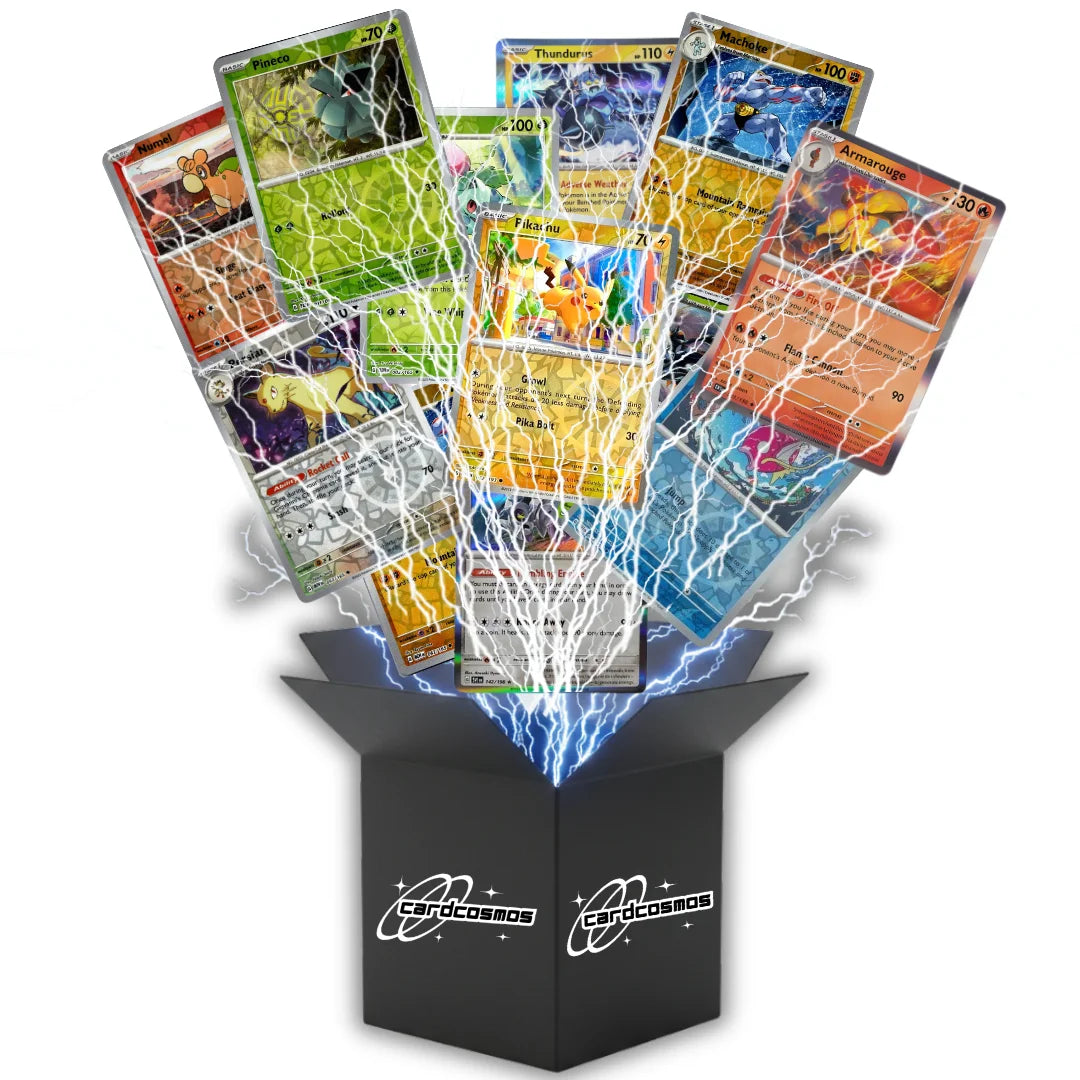 Pokémon Holo Karten Set Englisch – 100 Holo & Reverse Holo Karten + 100 Kartenhüllen
