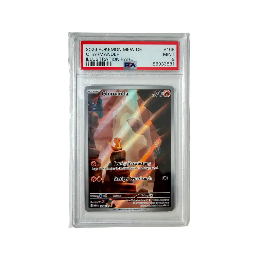 Pokémon - Glumanda #168/165 (151 Illustration Rare) – PSA 9 Mint