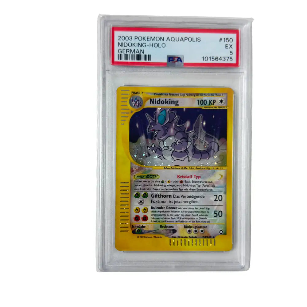 Pokémon - Nidoking #150/147 (Aquapolis Holo) – PSA 5 EX