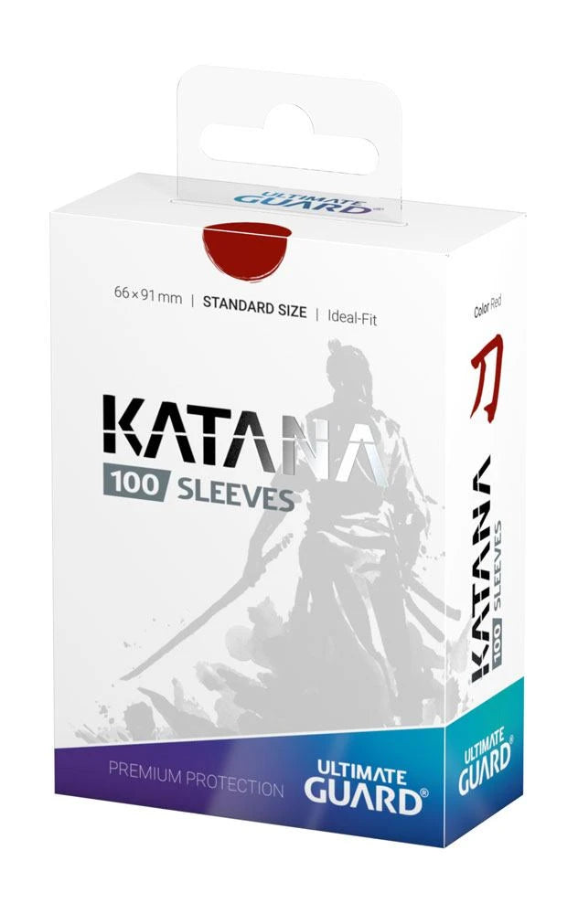 Ultimate Guard - Katana Sleeves Standard Size Rot - 100 Stück