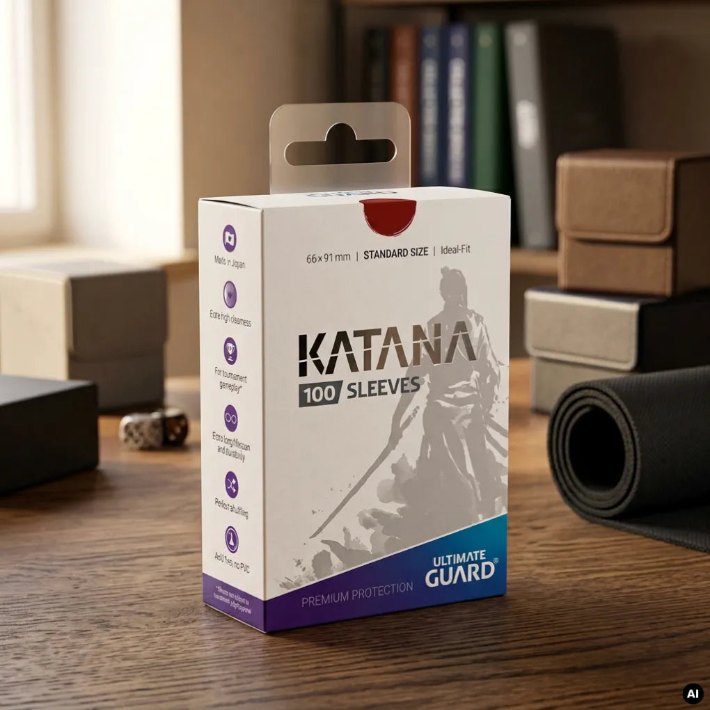 Ultimate Guard - Katana Sleeves Standard Size Rot - 100 Stück