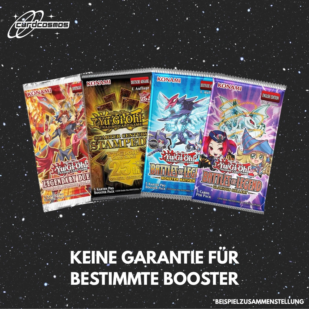 Yu-Gi-Oh! Mystery Booster Set Deutsch – 4 verschiedene zufällige Booster