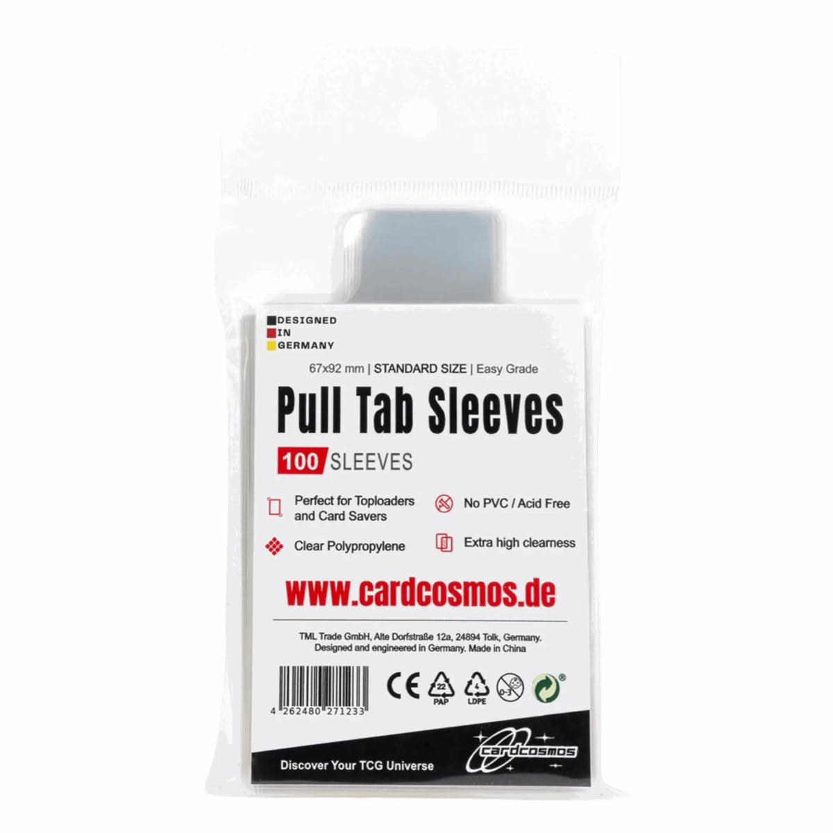 cardcosmos - Pull Tab Sleeves | 100stk